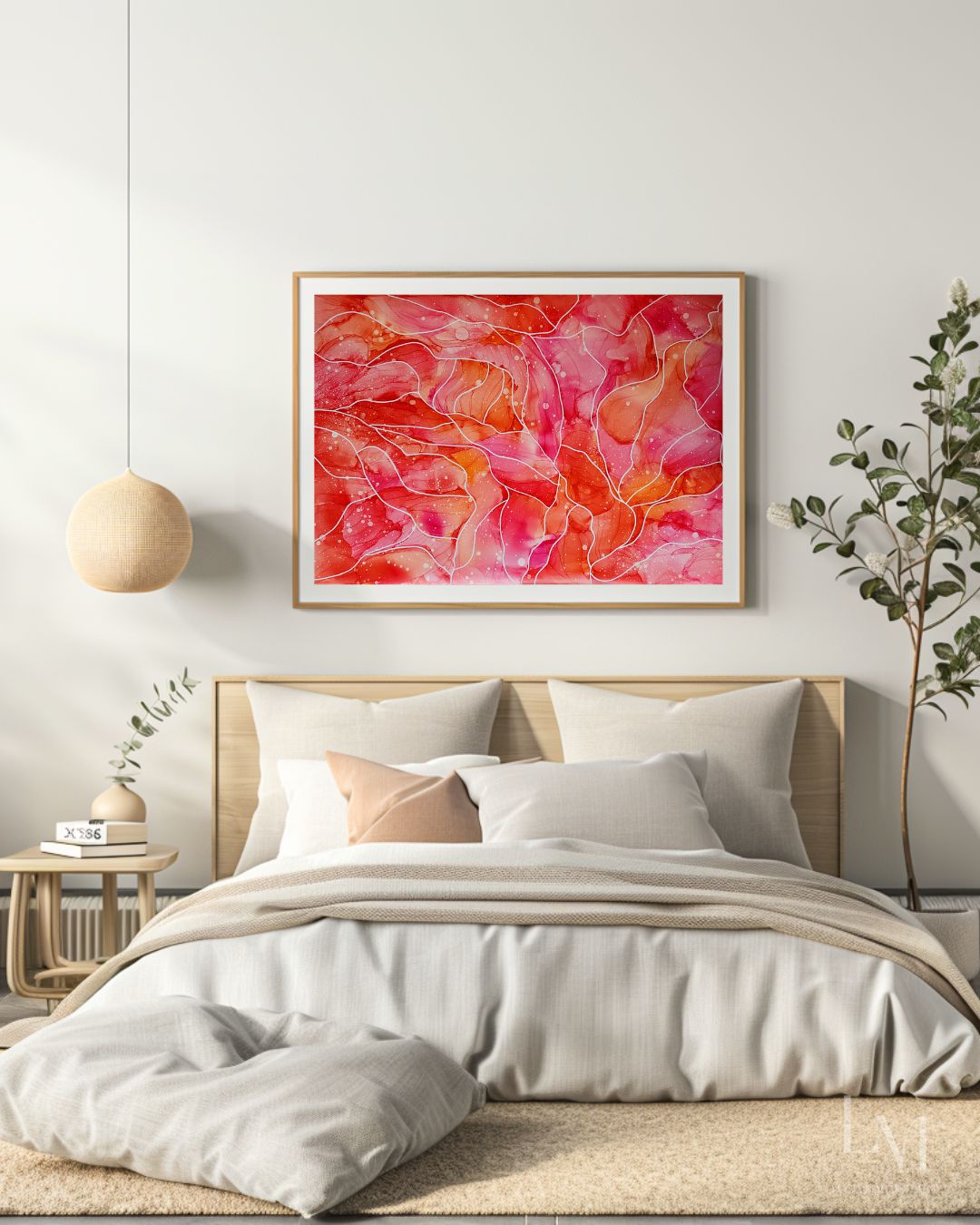 Original Alcohol Ink Abstract Painting | "Bloom (No.1)" | 24"x36"