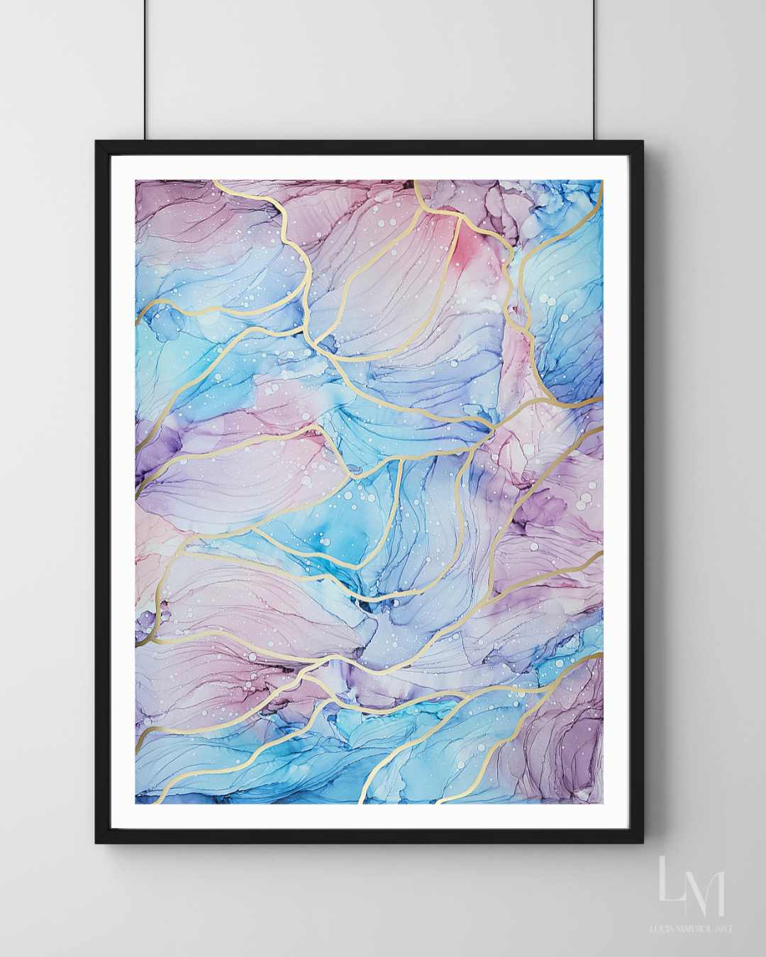 Original Alcohol Ink Abstract Painting | "Pastel Dreams (No.1)" | 18"x24"