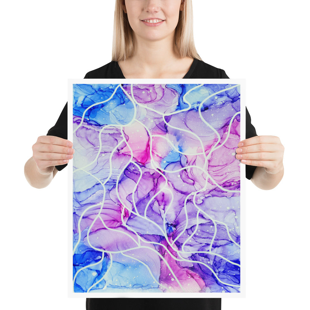 Colorful Abstract Wall Art Print - "Serenity"