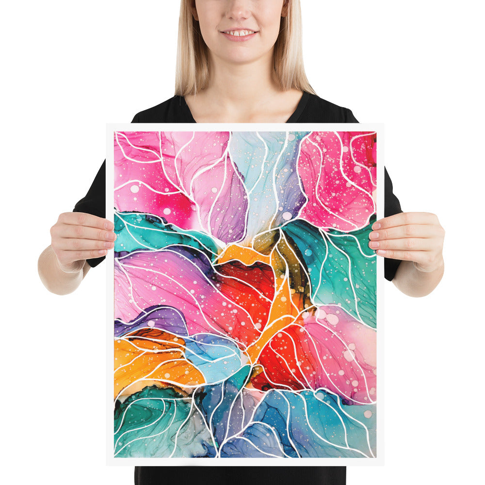 Colorful Abstract Wall Art Print - "New Beginnings"