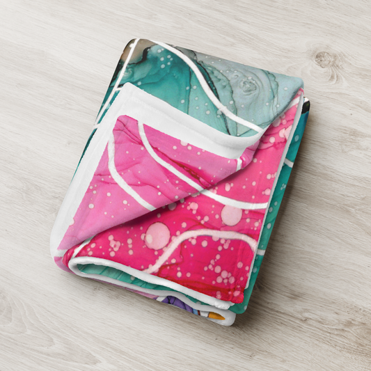 Colorful Throw Blanket - "New Beginnings"