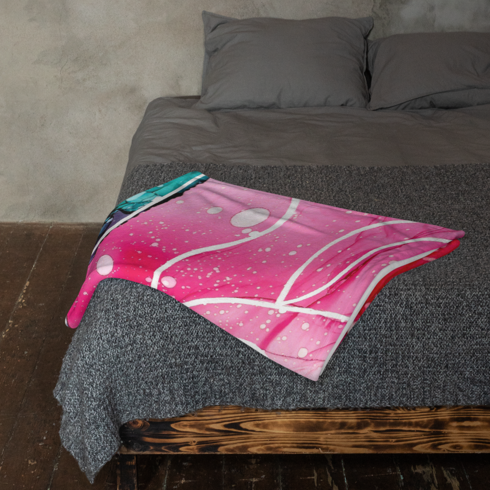 Colorful Throw Blanket - "New Beginnings"