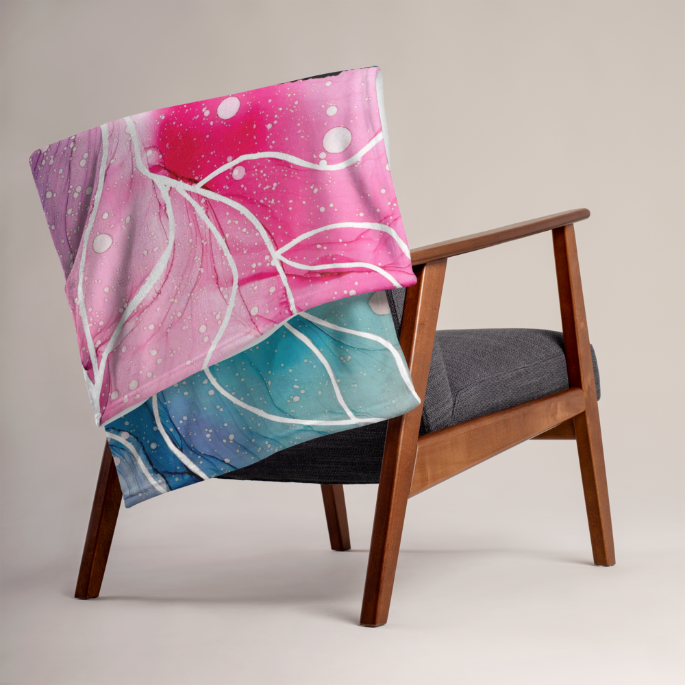 Colorful Throw Blanket - "New Beginnings"