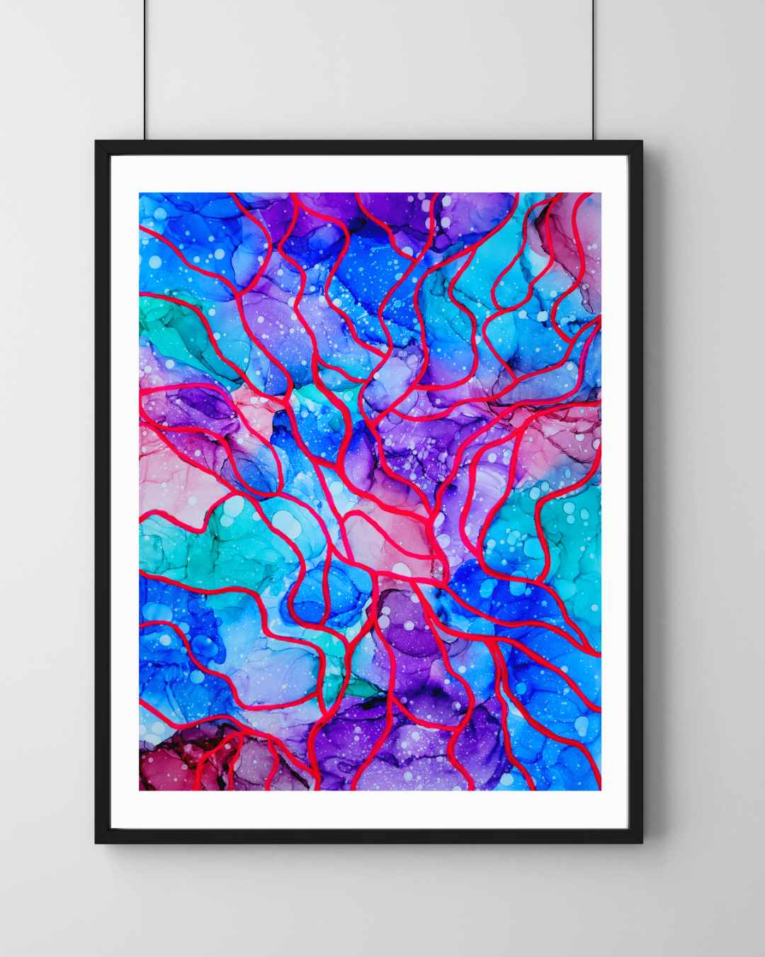 Original Alcohol Ink Abstract Painting | "A New Song" | 18"x24"