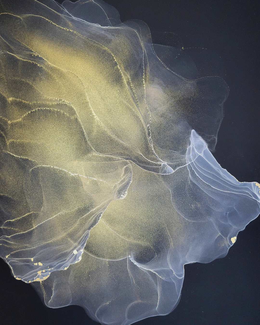 Original Alcohol Ink Abstract Painting | "Ascending" | 9"x12"