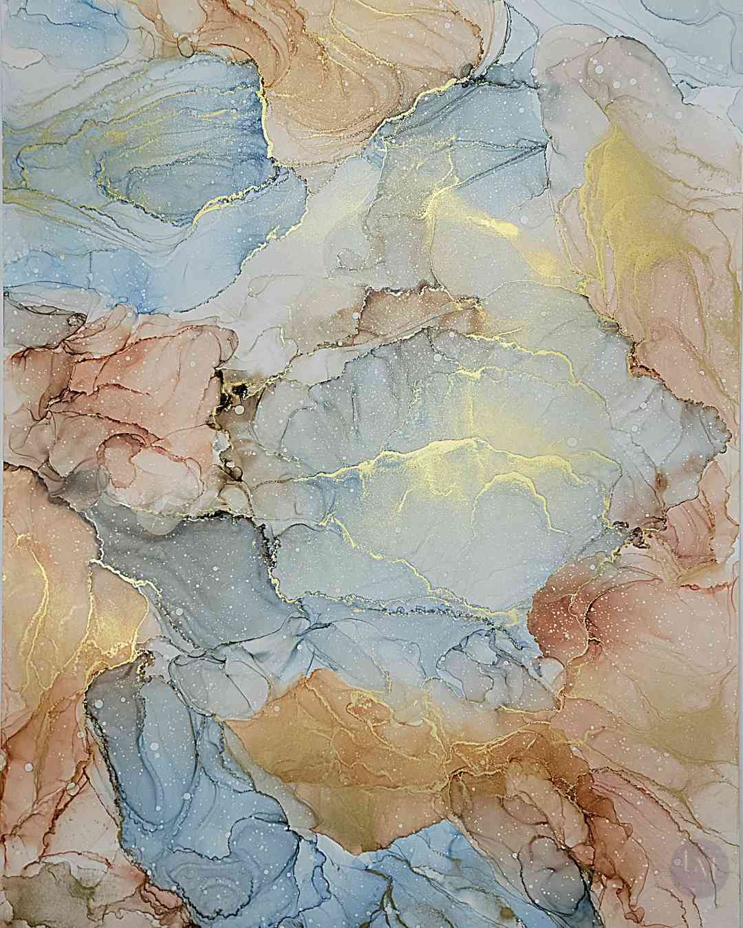 Original Alcohol Ink Abstract Painting | "Imagination" | 18"x24"(SOLD)