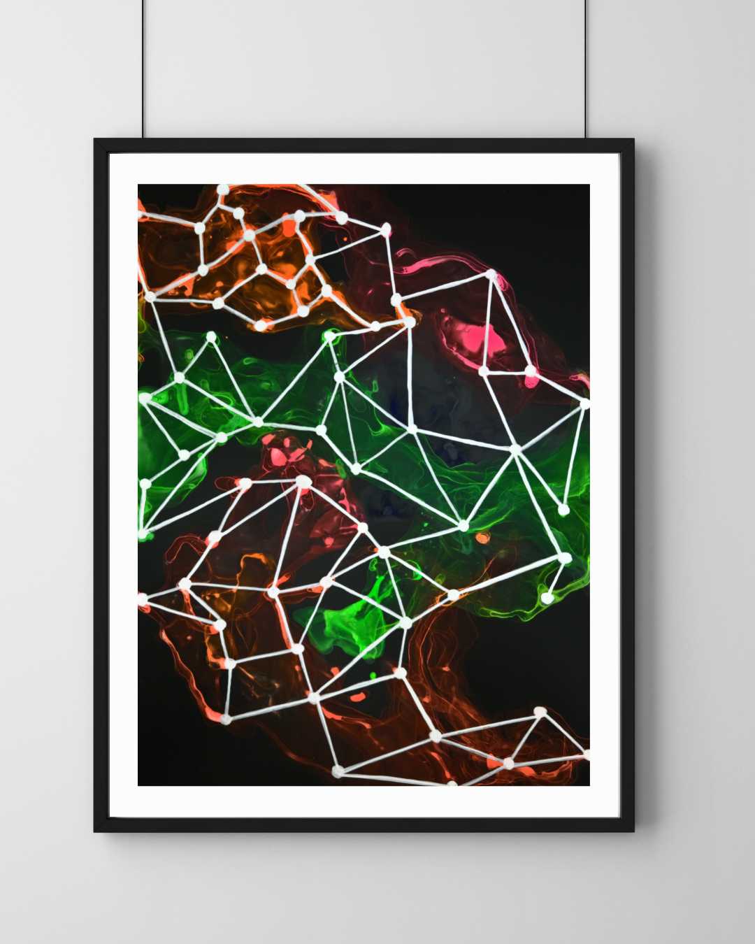 Original Abstract Painting | "Connecting the Dots" | 9"x12"
