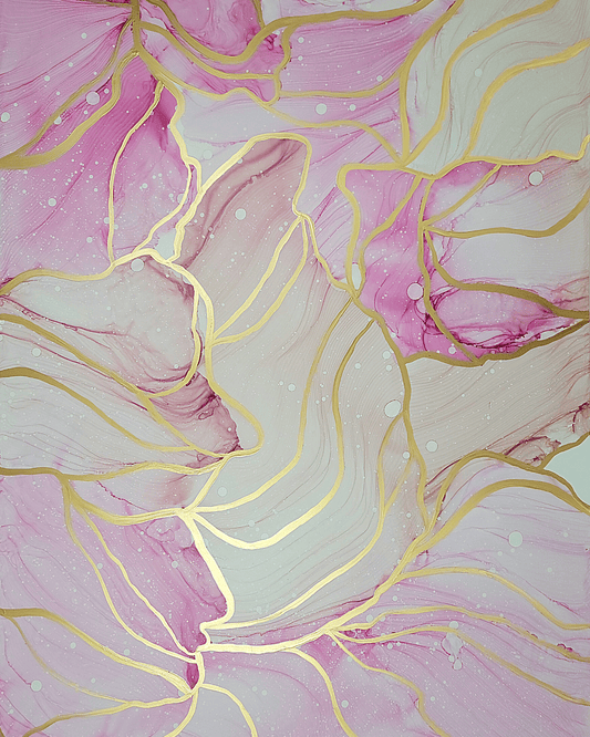 Original Alcohol Ink Abstract Painting | "Possibilities" | 18"x24"