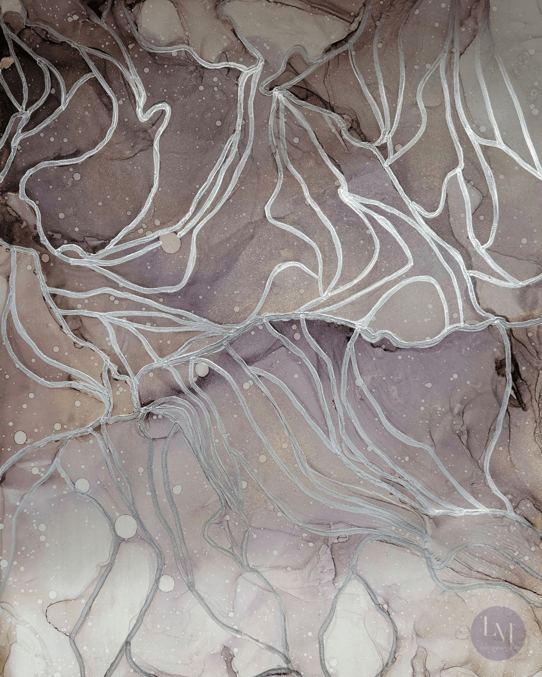 Summer Storm (Original Alcohol Ink Art) - Lucia Marmol Art