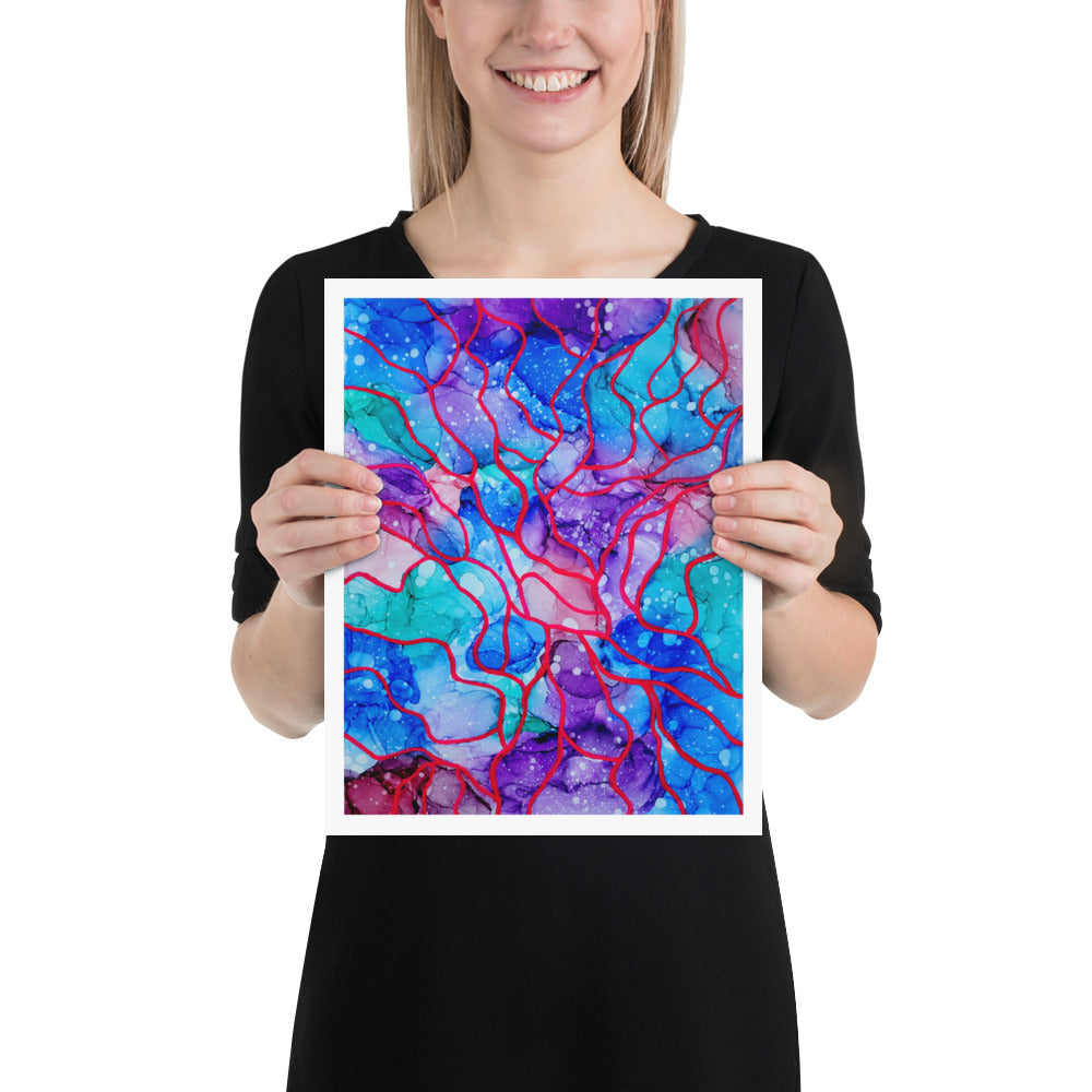 Colorful Abstract Wall Art Print - "A New Song"