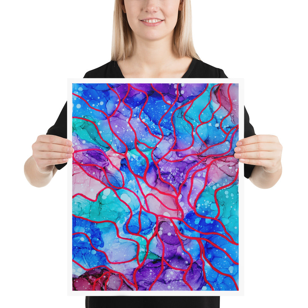 Colorful Abstract Wall Art Print - "A New Song"