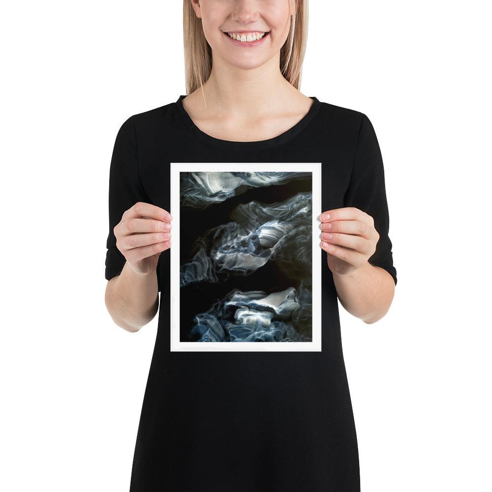 Black and White Abstract Wall Art Print - "Abyss"