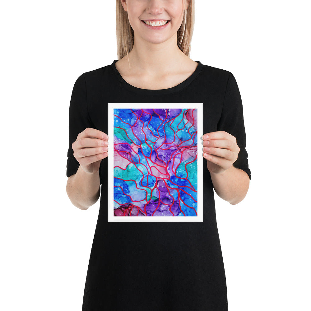 Colorful Abstract Wall Art Print - "A New Song"