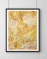 Original Alcohol Ink Abstract Painting | "Golden Sky" | 9"x12"