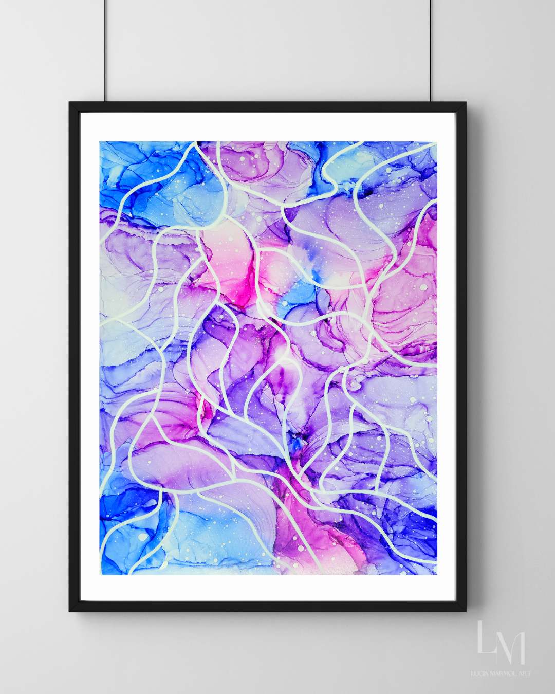 Original Alcohol Ink Abstract Painting | "Serenity" | 18"x24"