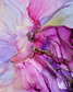 Colorful Abstract Wall Art Print - "Purple Flower"