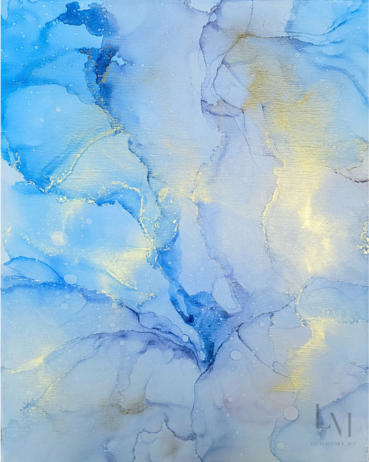 Original Alcohol Ink Abstract Painting | "Dream Again | 16"x20" (SOLD)