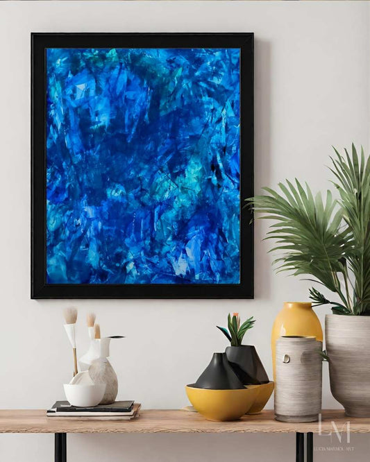 Original Alcohol Ink Abstract Painting | "Ethereal Waves" | 9"x12"