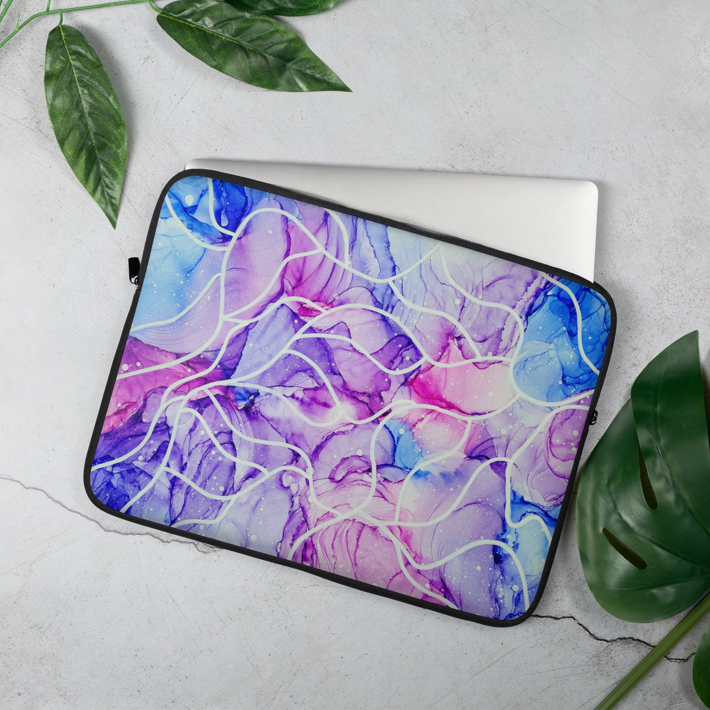 Abstract Art Laptop Sleeve - "Serenity"