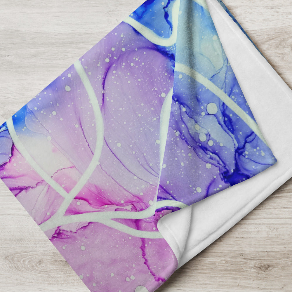 Colorful Throw Blanket - "Serenity"