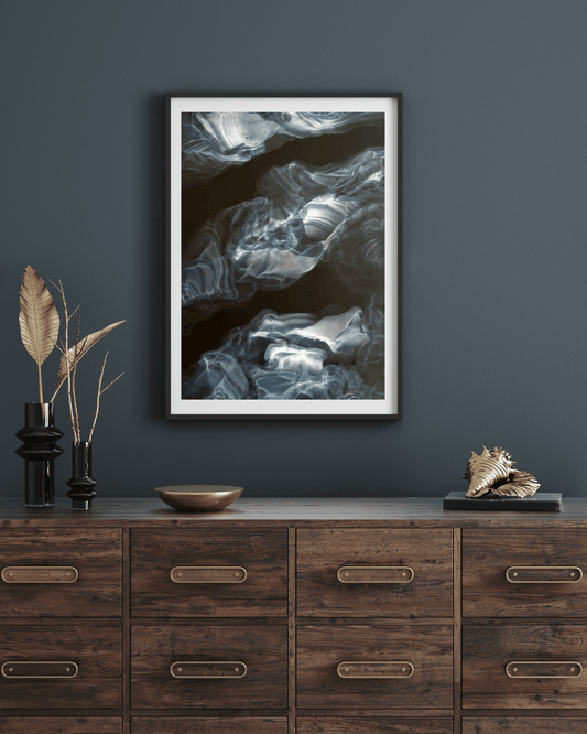 Original Alcohol Ink Abstract Painting | "Abyss" | 9"x12"