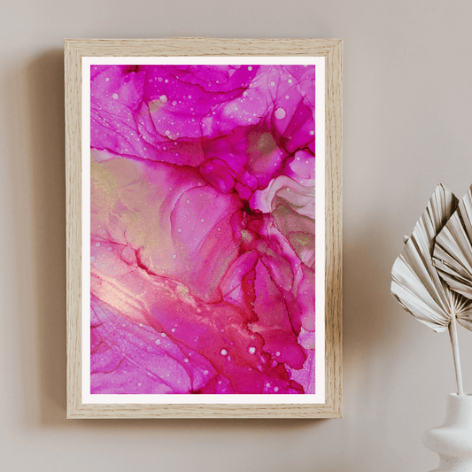 Magenta Summer (Original Alcohol Ink Art) - Lucia Marmol Art