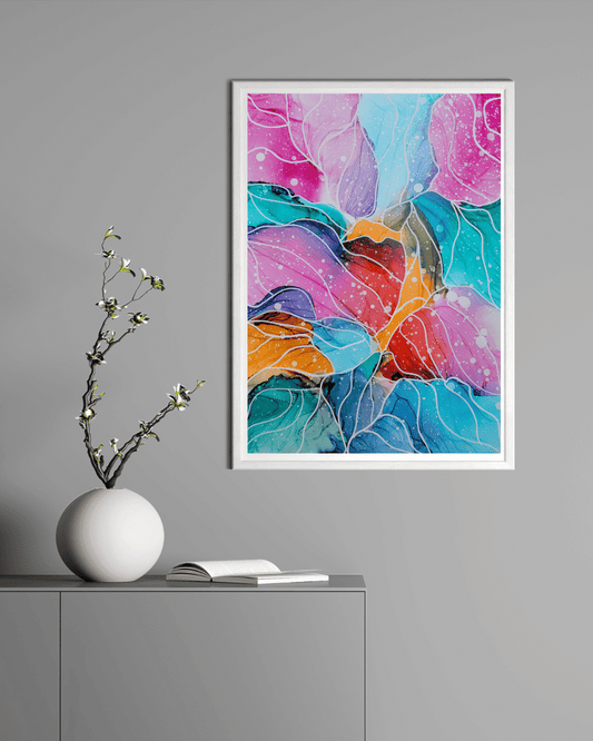 Original Alcohol Ink Abstract Painting | "New Beginnings" | 9"x12" (SOLD)