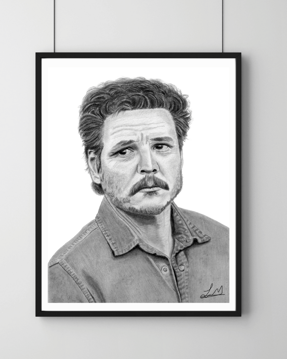 Pedro Pascal Art Print - Pedro Pascal Wall Art For Sale – Lucia Marmol Art