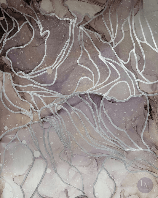 Summer Storm (Original Alcohol Ink Art) - Lucia Marmol Art
